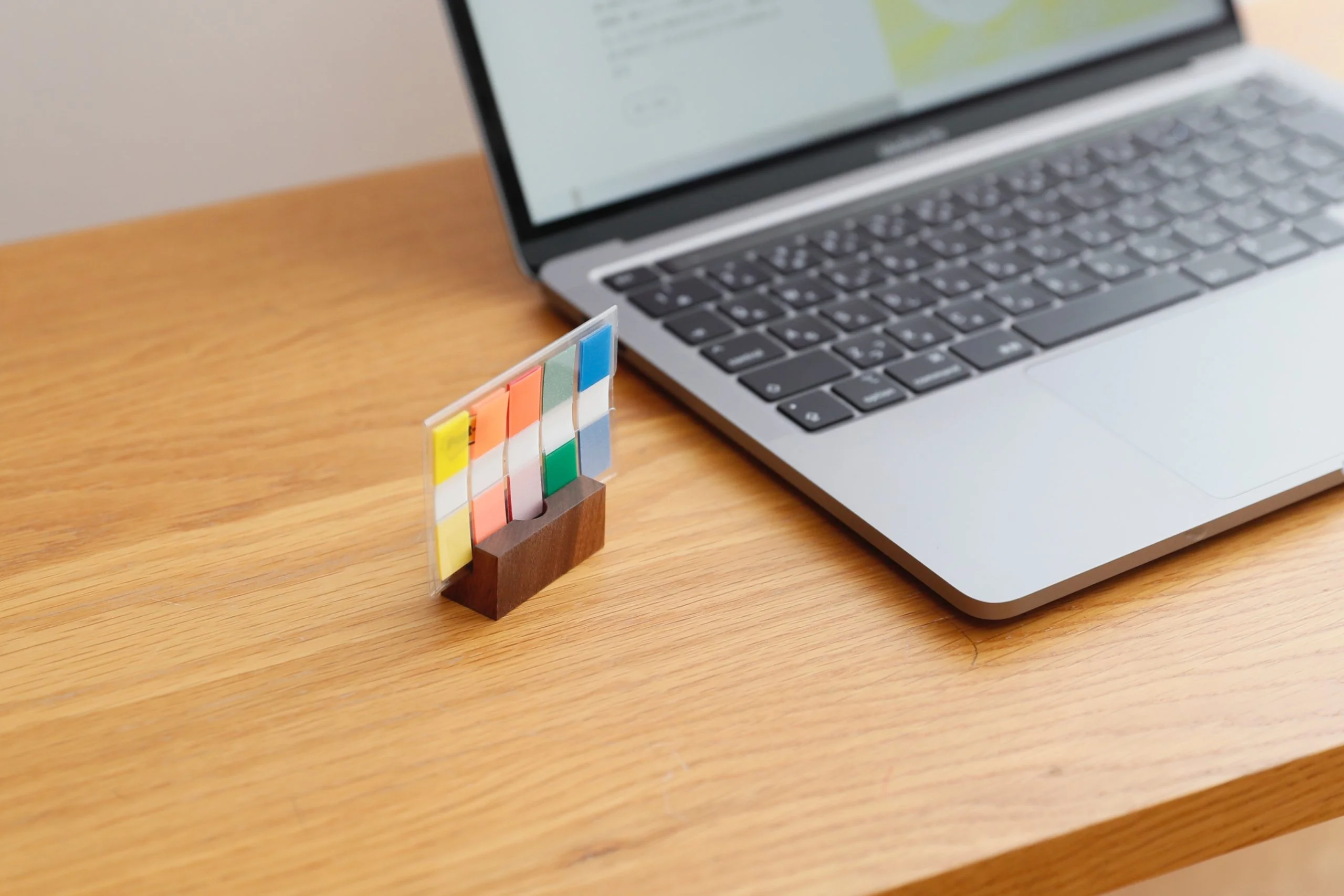 木製ブロック カード・はがき立て