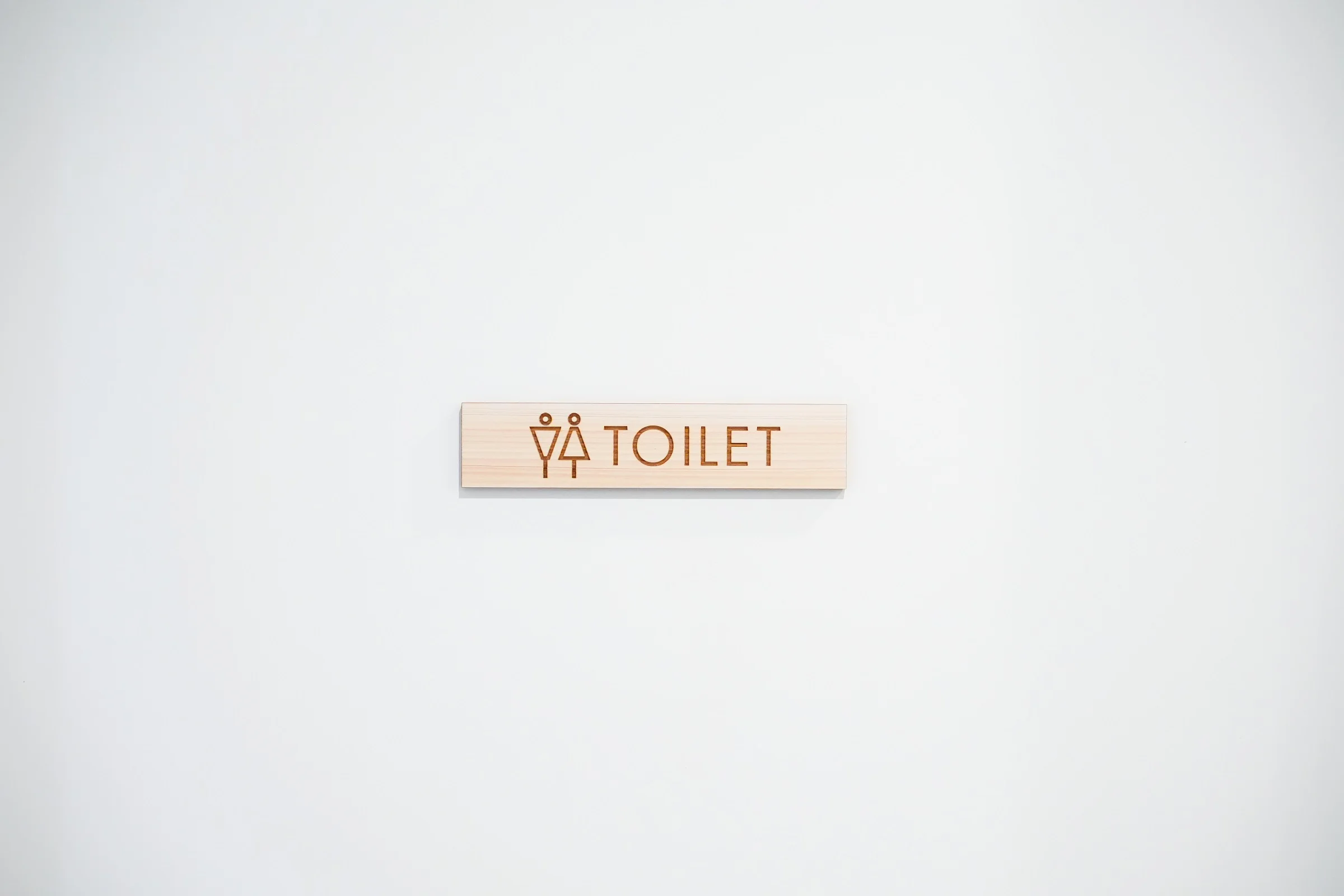 天然ヒノキのトイレプレート
